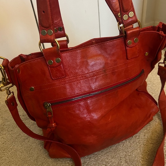 Proenza Schouler Red Leather Large PS1 Satchel Bag - Picture 5 of 7